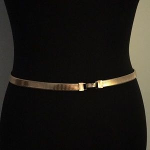 Vintage gold belt with hook and eye closure